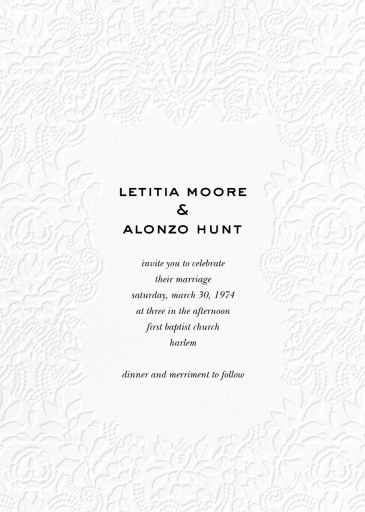 Embossed Lace by Carolina Herrera