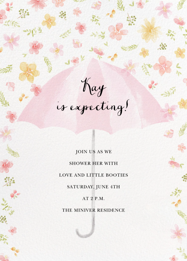 Flower Shower - Pink - Paperless Post