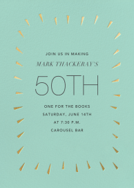 Éclat - 50th Birthday Invitation by Paperless Post