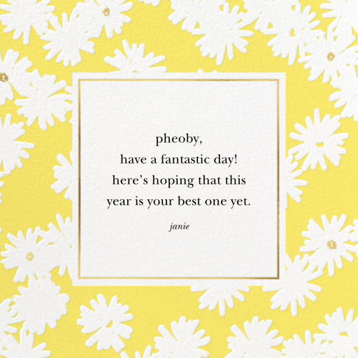 Embossed Daisies - Birthday Card by kate spade new york