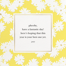 Embossed Daisies - Birthday Card by kate spade new york