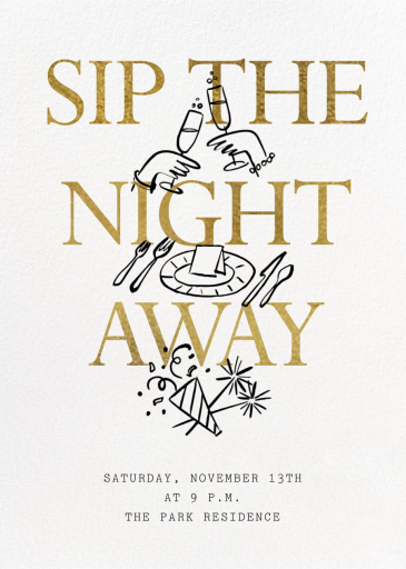 Dinner Toast - Invitation by Paperless Post