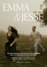 Perfect Duo - Wedding Invitation by Paperless Post