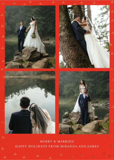 Red Ribbon - Holiday Card by Mr. Boddington's Studio - Back