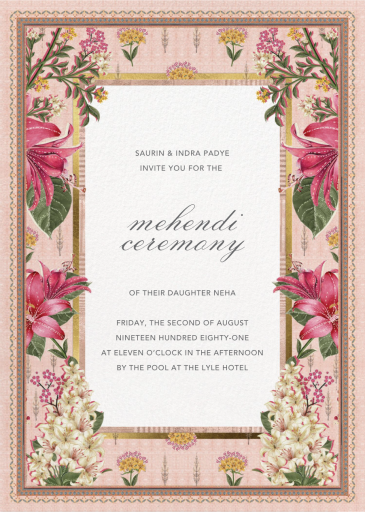 Keyuri - Indian Wedding Invitation by Anita Dongre