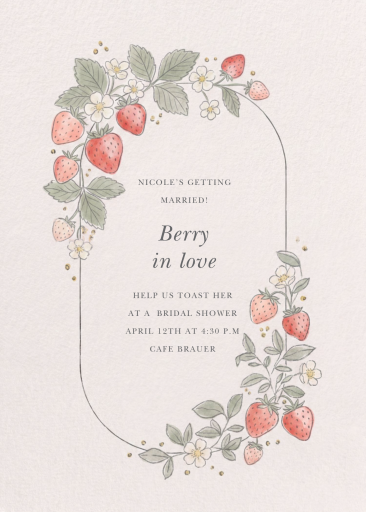 Antique Flowers and Fruit - Bridal Shower Invitation by Paperless Post
