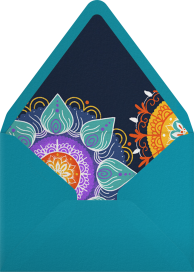 Bright Rangoli - Paperless Post Envelope