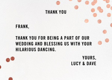 Confetti (Stationery) - Thank You Card by kate spade new york