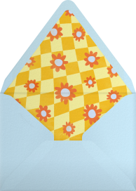 Groovy Checkers - Paperless Post Envelope