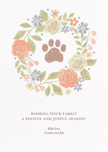 Pet Love - Christmas Card by Paperless Post