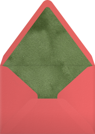 Watercolor Ribbon Tree Invitation Envelope