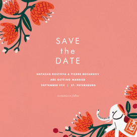 Royal Elephant (Save the Date) by Rifle Paper Co.
