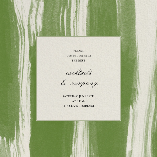 Brushstroke - Business Event Invitation by Oscar de la Renta