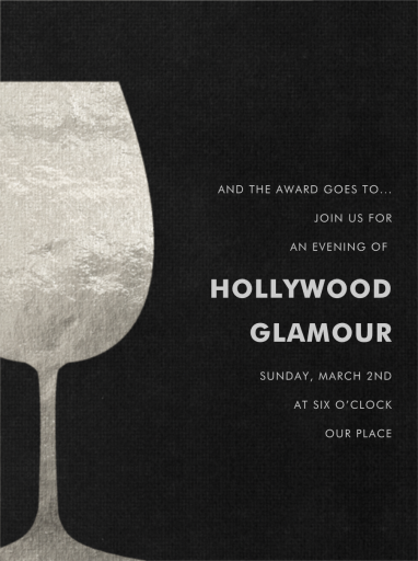 Wineglass Foil - Get-Together Invitation by Paperless Post