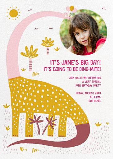Dinomite - Birthday Invitation by Hello!Lucky