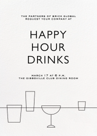 Lower the Bar - Happy Hour Invitation by Paperless Post