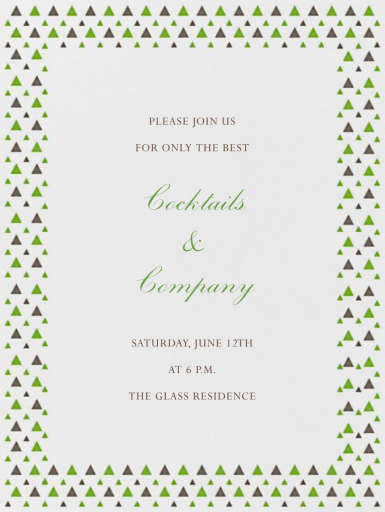 Triangles - Cocktail Party Invitation by Paperless Post
