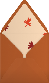 Thanksgiving Woodblock - Crate & Barrel Envelope