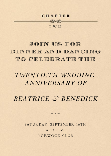 A New Chapter - Anniversary Invitation by Paperless Post