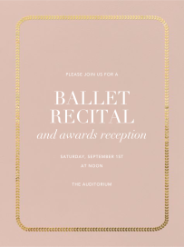 Leaf Inner Bevel Border - School Event Invitation by Paperless Post