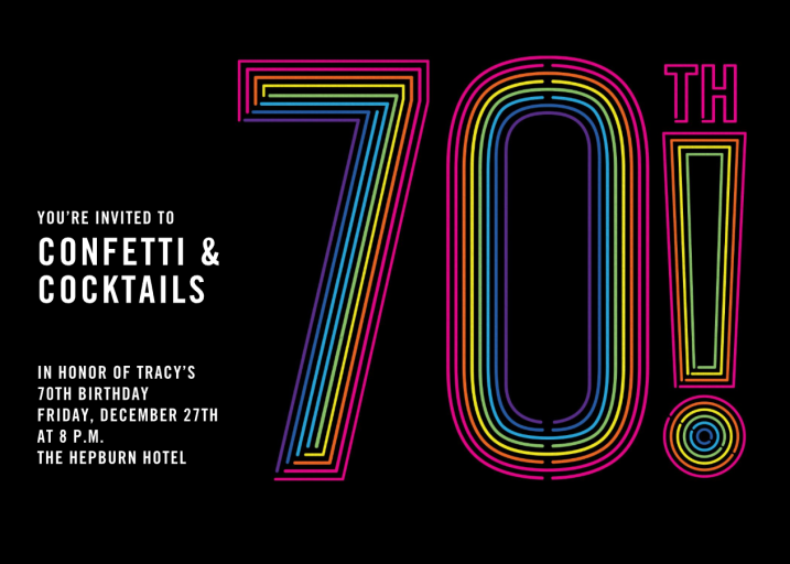 Neon Exclamation - Birthday Invitation by Paperless Post