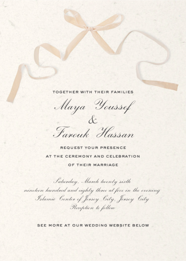 Pink Tie Affair - Wedding Invitation by Paperless Post