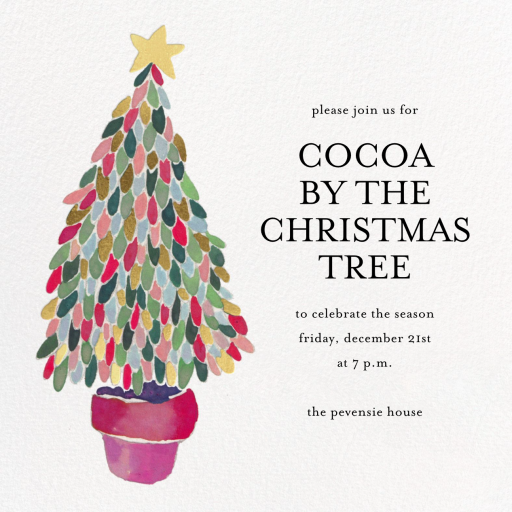 Fancy Fir - Holiday Party Invitation by Happy Menocal