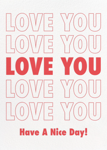 You're My Bag (Lonely Palm Ranch) - Valentine's Day Card by Red Cap Cards