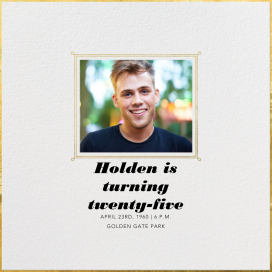 Traditional Frame - Birthday Invitation by Paperless Post