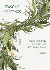 Winter Garland - Holiday Card by Paperless Post
