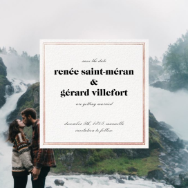 Pictured Frame - Save the Date by Paperless Post