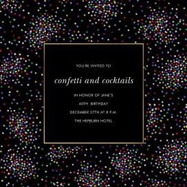 Confetti Clusters - Birthday Invitation by kate spade new york