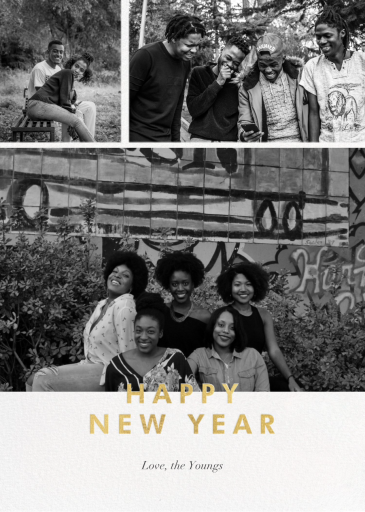 New Year Cutouts - New Year's Card by Paperless Post