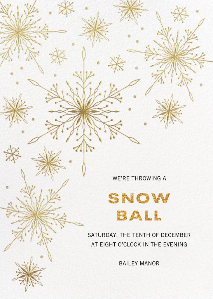Deep Flakes - Holiday Party Invitation | Send online instantly | RSVP ...