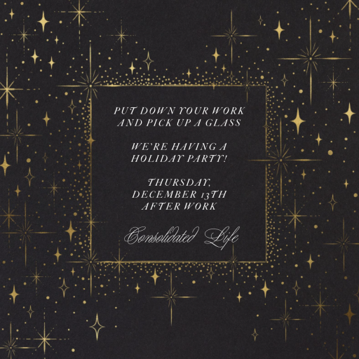 Twinkling Stars - Cocktail Party Invitation by Paperless Post