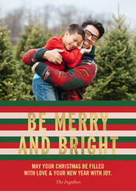 Bright Stripes Photo - Christmas Card by kate spade new york