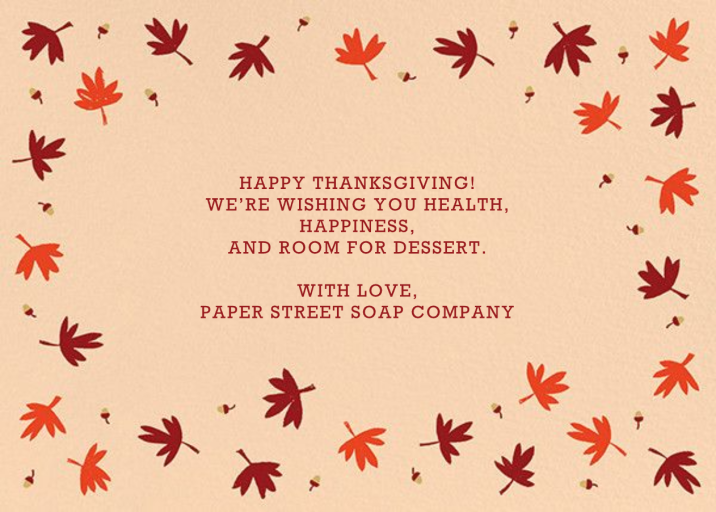 Ever Thankful - Business Thanksgiving Card by Paperless Post - Back