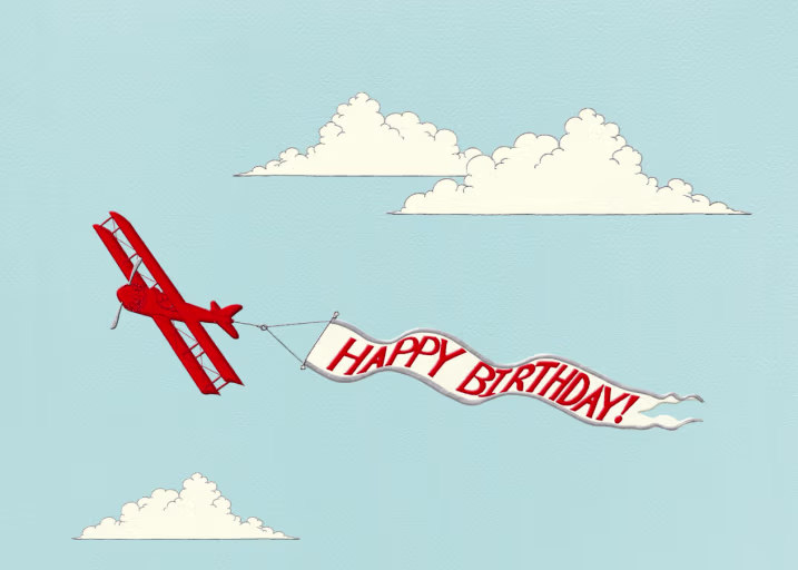 Birthday Biplane - Birthday Card by Paperless Post