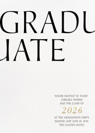 Grandiose - Graduation Party Invitation by Paperless Post