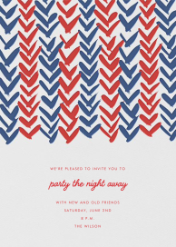 Ink Brush Arrows - 4th of July Invitation by Linda and Harriett