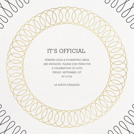 Spirals - Engagement Party Invitation by Paperless Post