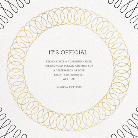 Spirals - Engagement Party Invitation by Paperless Post