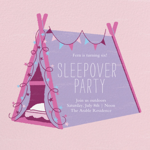 Sleepover Camp by Paperless Post