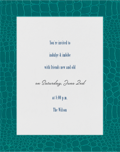 Croc Border by Paperless Post