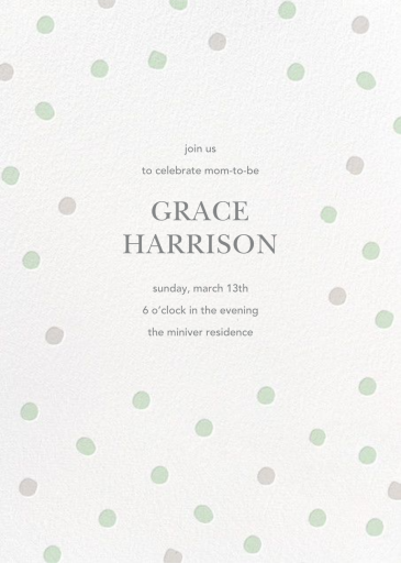 Painted Spots - Baby Shower Invitation by Sugar Paper