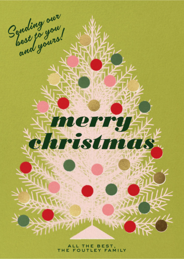 Retro Christmas Tree - Christmas Card by Paperless Post