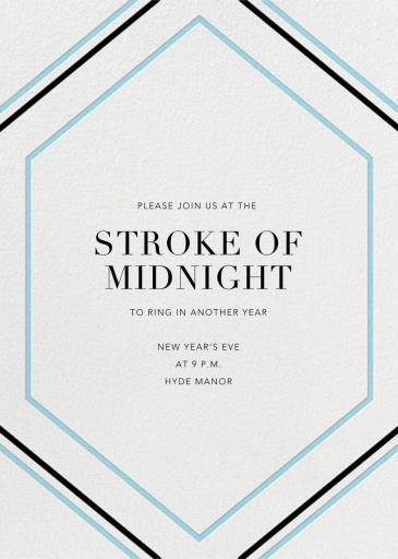 Deco Hex Frame - New Year's Eve Invitation by Paperless Post