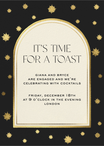 Gilded Night - Engagement Party Invitation by Jungalow