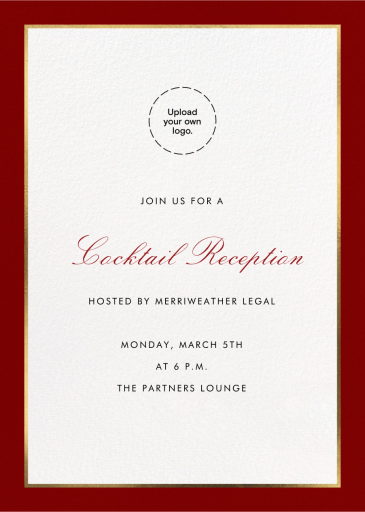 Oro (Tall) - Business Event Invitation by Paperless Post