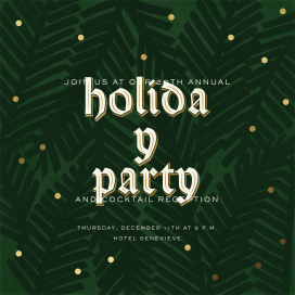 Spruce Pattern - Christmas Party Invitation by Paperless Post